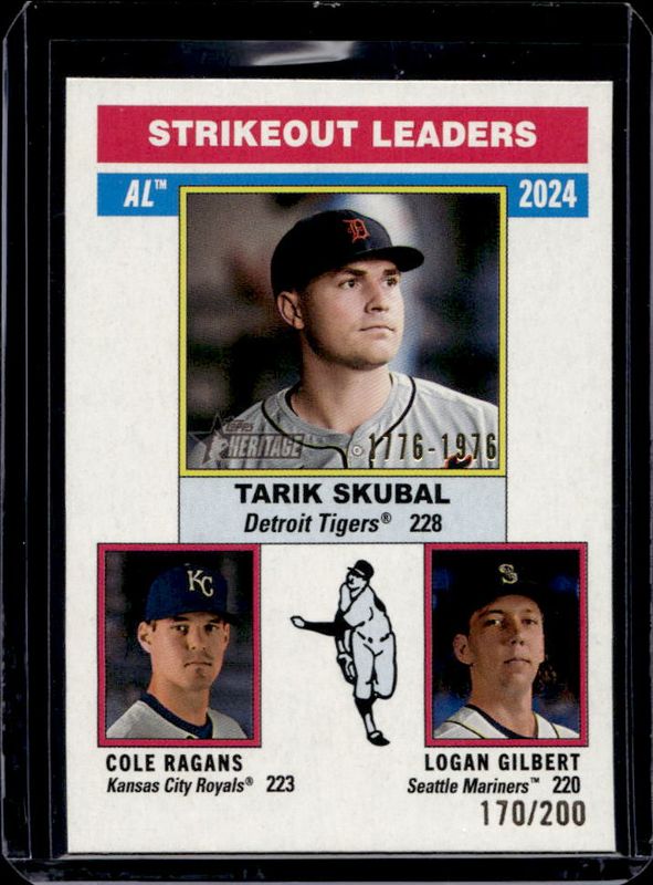Logan Gilbert 2025 Topps Heritage #204 Bicentennial /200 RAW