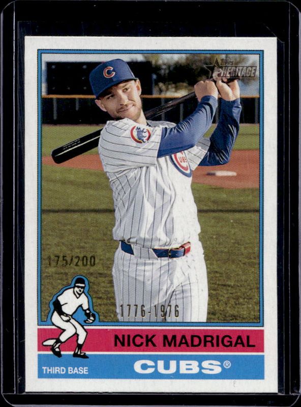 Nick Madrigal 2025 Topps Heritage #375 Bicentennial /200 RAW