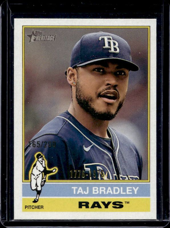 Taj Bradley 2025 Topps Heritage #298 Bicentennial /200 RAW