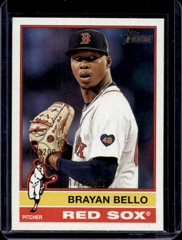 Brayan Bello 2025 Topps Heritage #384 Bicentennial /200 RAW