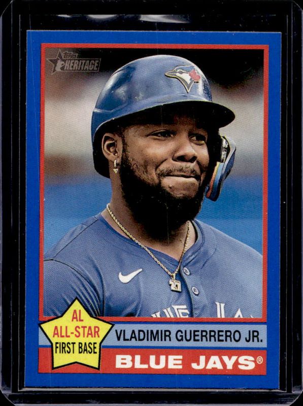 Vladimir Guerrero Jr. 2025 Topps Heritage #165 Dark Blue Border RAW