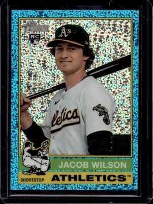 2025 Topps Heritage #15 Chrome - Aqua Sparkle Refractor