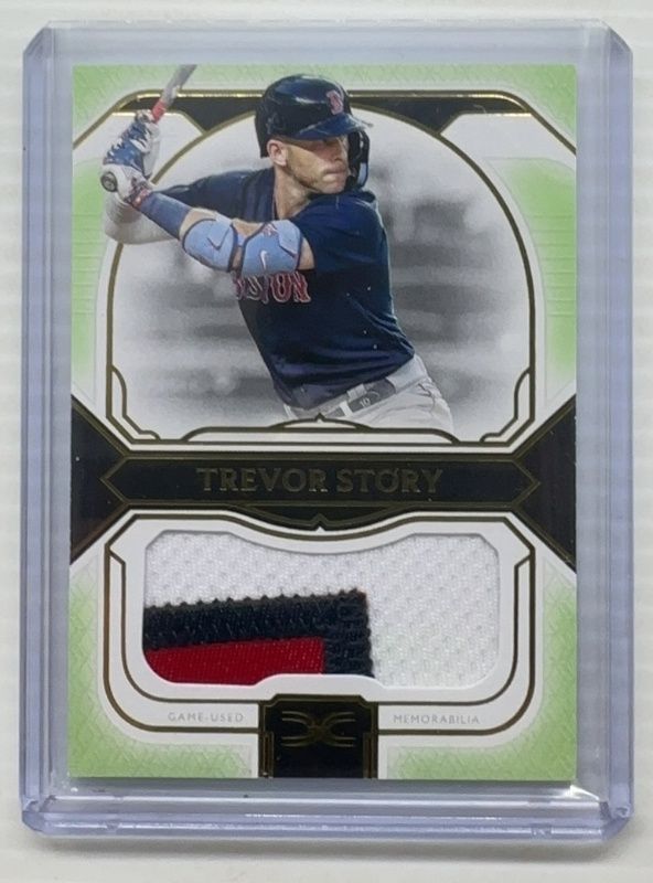 2024 Topps Definitive Collection #DJRC-TS Jumbo Relic Collection - Green /15
