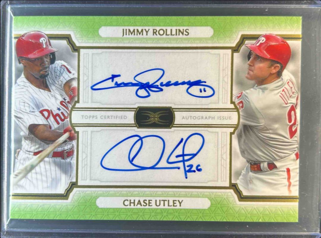 2024 Topps Definitive Collection #DAC-RU Dual Autographs Collection - Green /10