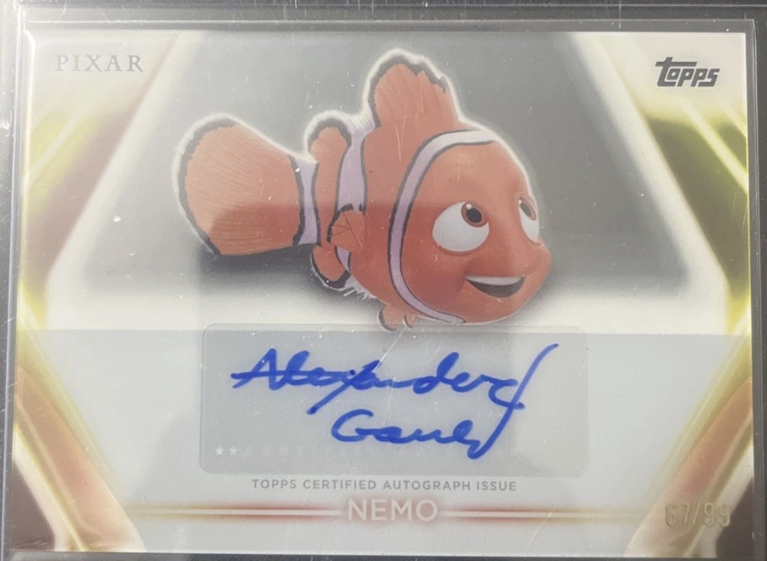 2026 Topps Disney Neon #TNA-AG Topps Neon Autographs PETG