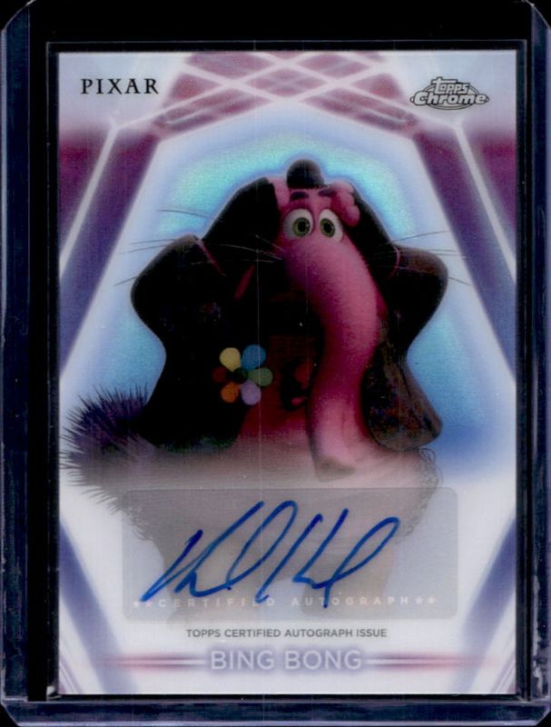 その他 2025 Topps Disney chrome Bing Bong Auto Bing Bong 2026 Topps Disney Neon #CNA-RK Chrome Neon Etch Auto