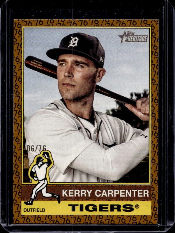 Kerry Carpenter 2025 Topps Heritage #226 Color of the Year /76 RAW