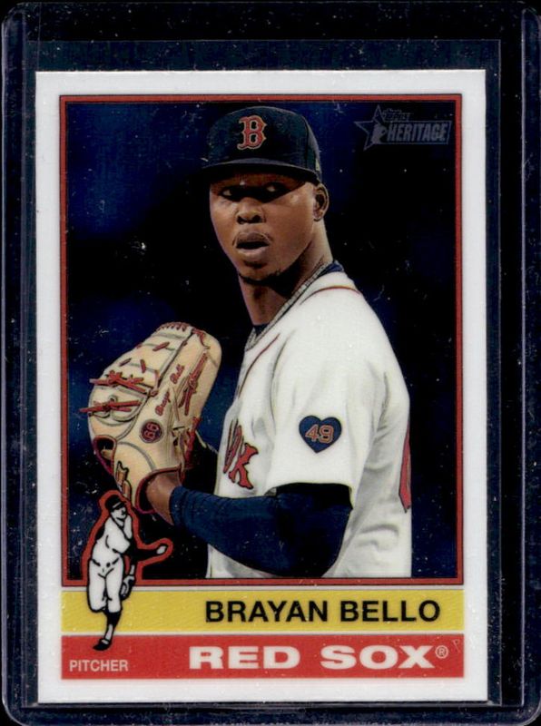 Brayan Bello 2025 Topps Heritage #384 Chrome RAW