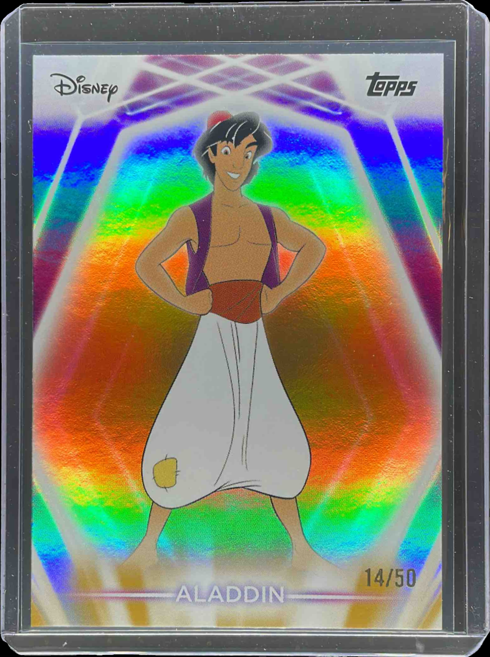 Aladdin 2026 Topps Disney Neon #28 Gold /50 Price Guide - Sports