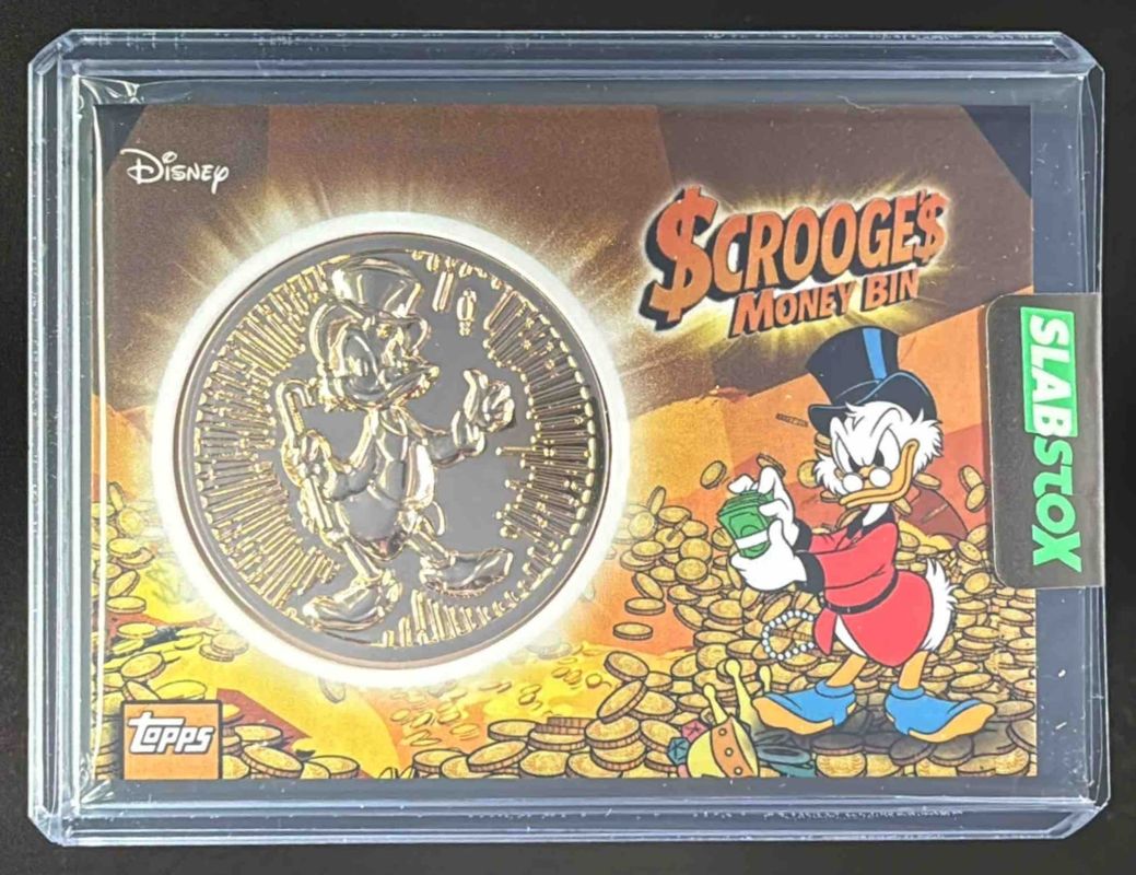 Scrooge McDuck 2026 Topps Disney Neon #SMB-1 Scrooge's Money Bin Coin ...