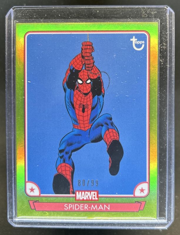 2026 Topps Brooklyn Collection Marvel Captain America #23 Chartreuse /99