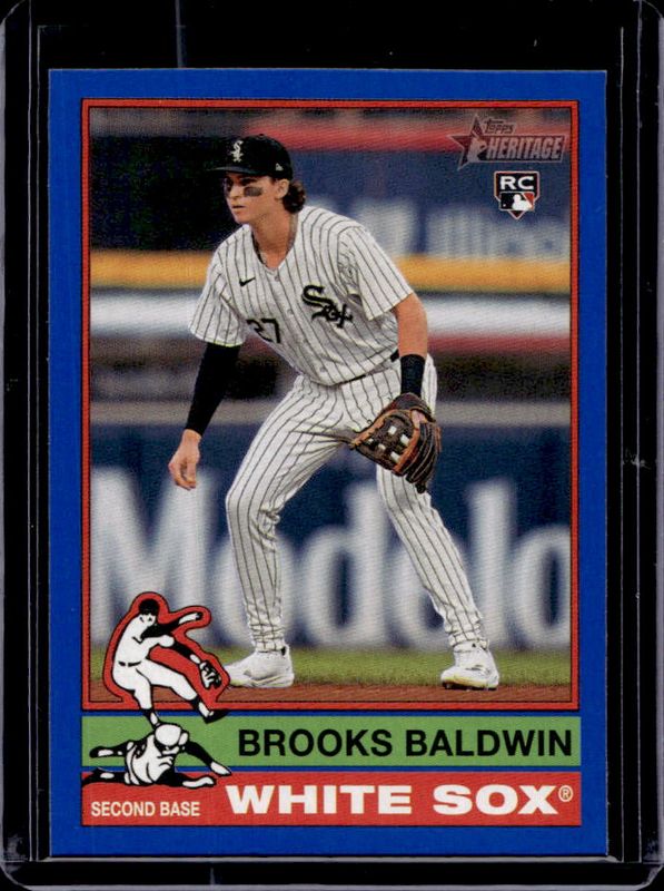 Brooks Baldwin 2025 Topps Heritage #234 Dark Blue Border Rookie RAW