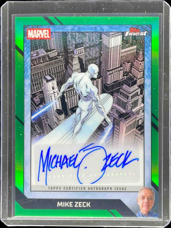 2026 Topps Marvel Finest The Fantastic Four 65th Anniversary #CB-MZ Comic Book Artist Autographs - Green Refractor /99