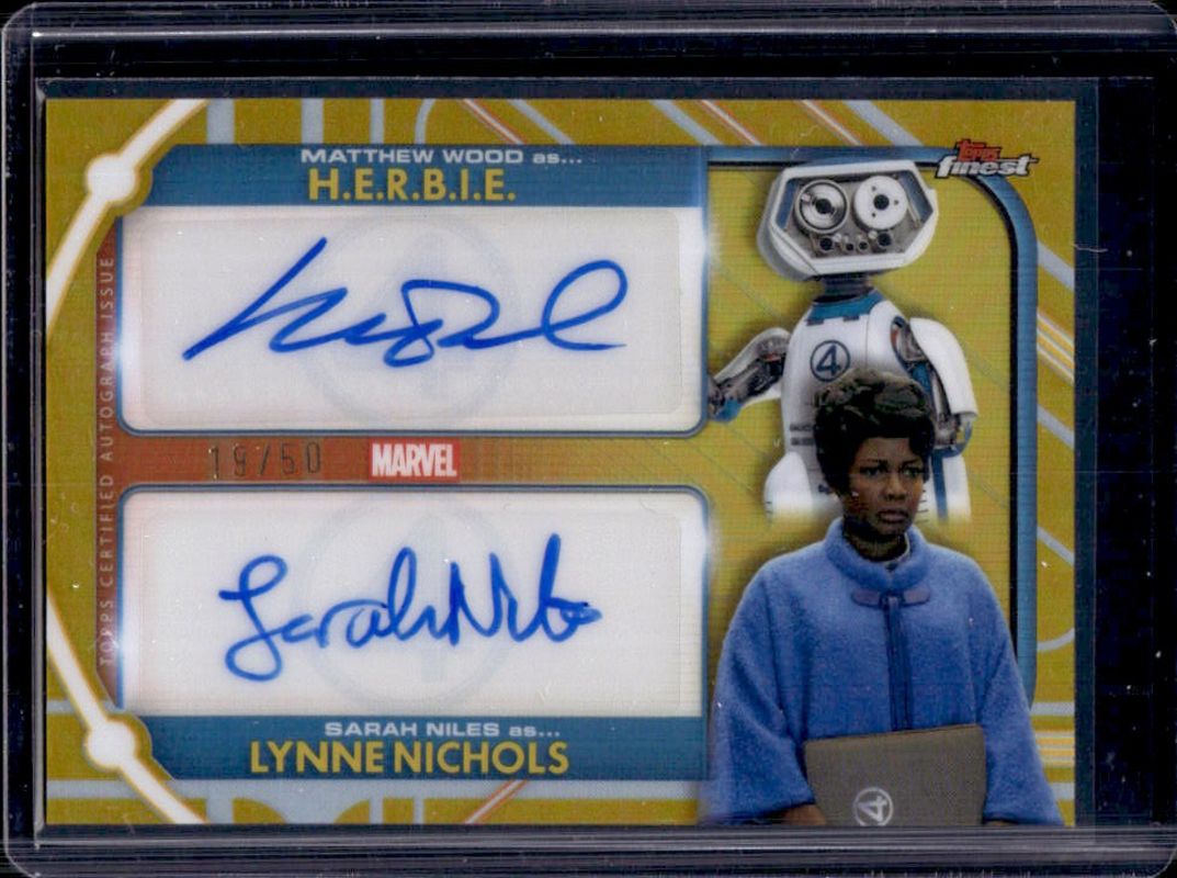 2026 Topps Marvel Finest The Fantastic Four 65th Anniversary #DA-WN Dual Autographs - Gold Refractor /50