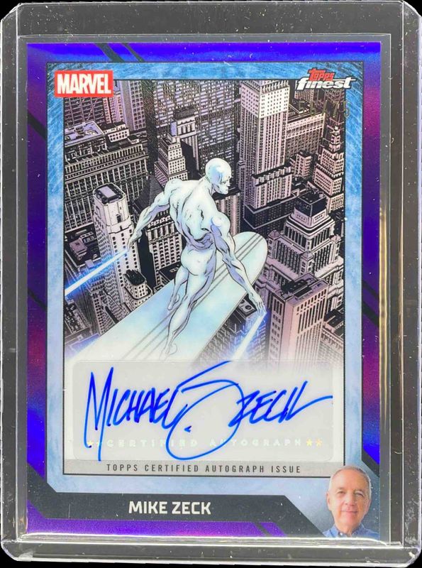 2026 Topps Marvel Finest The Fantastic Four 65th Anniversary #CB-MZ Comic Book Artist Autographs - Purple Refractor /75