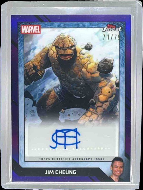 2026 Topps Marvel Finest The Fantastic Four 65th Anniversary #CB-JC Comic Book Artist Autographs - Purple Refractor /75