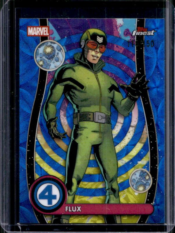 2026 Topps Marvel Finest The Fantastic Four 65th Anniversary #NZ-033 Negative Zone Variation - Blue Kaleidoscope /150