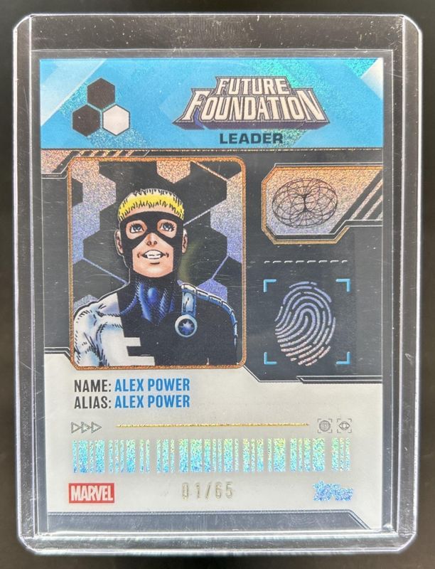 2026 Topps Marvel Finest The Fantastic Four 65th Anniversary #FF-01 Future Foundation ID Cards /65