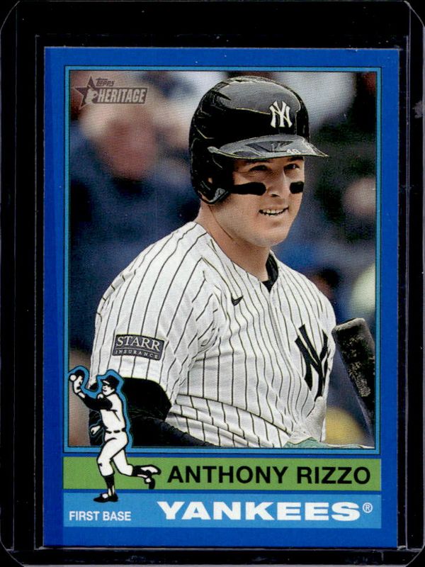 Anthony Rizzo 2025 Topps Heritage #302 Dark Blue Border RAW