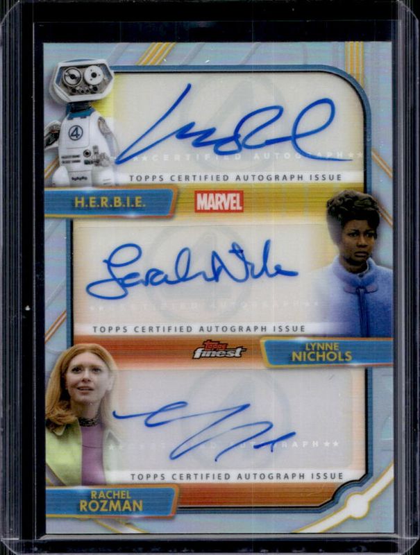 2026 Topps Marvel Finest The Fantastic Four 65th Anniversary #TA-WNL Triple Autographs