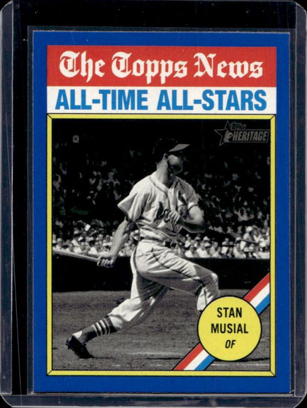Stan Musial 2025 Topps Heritage #350 Dark Blue Border RAW
