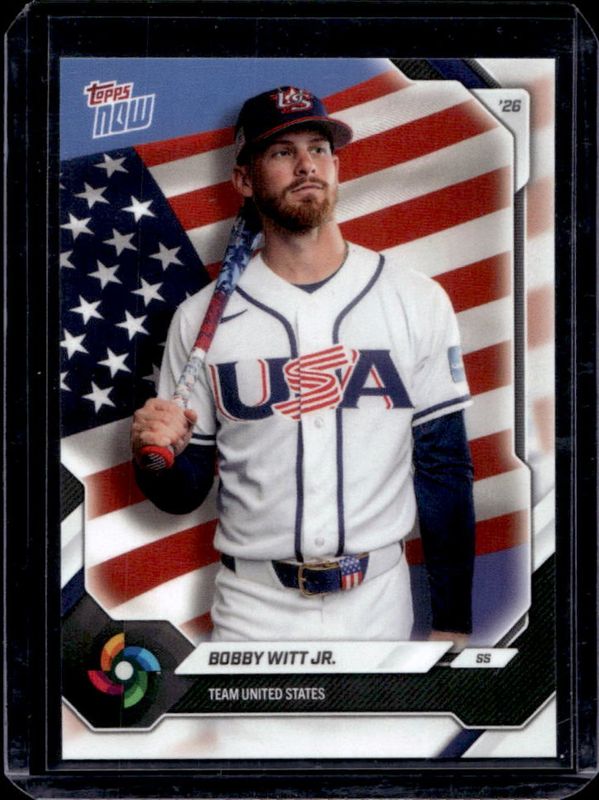 Bobby Witt Jr. 2026 Topps Now WBC USA Team Set Base Price Guide