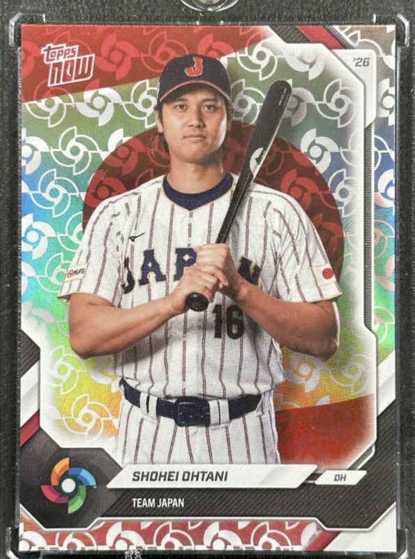 Shohei Ohtani 2026 Topps Now WBC Japan Team Set WBC Logo Price