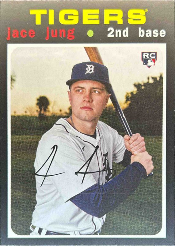 Jace Jung 2025 Topps Heritage #H25-20 25th Anniversary Rookie RAW