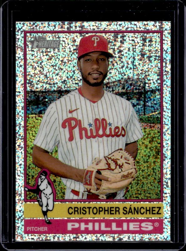 2025 Topps Heritage #407 Chrome - Silver Sparkle Refractor