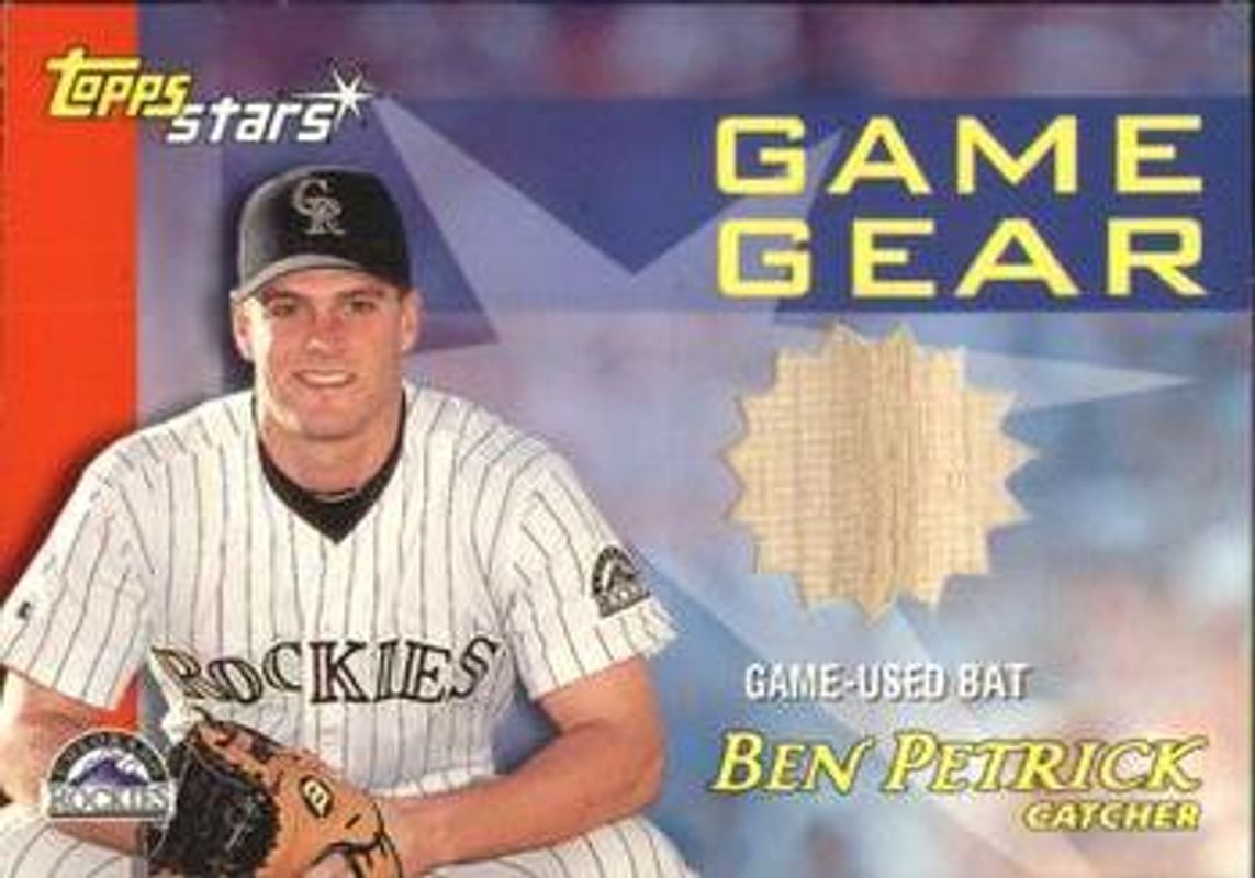 2000 Topps Stars #GGB8 Game Gear - Bats