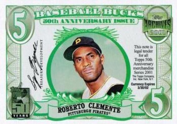 2001 Topps Archives Topps Bucks
