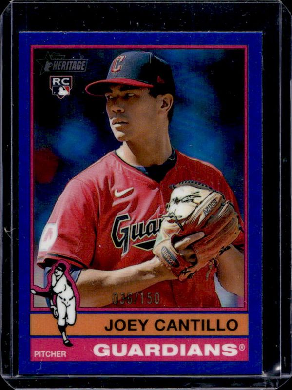 2025 Topps Heritage #104 Chrome - Blue Refractor /150