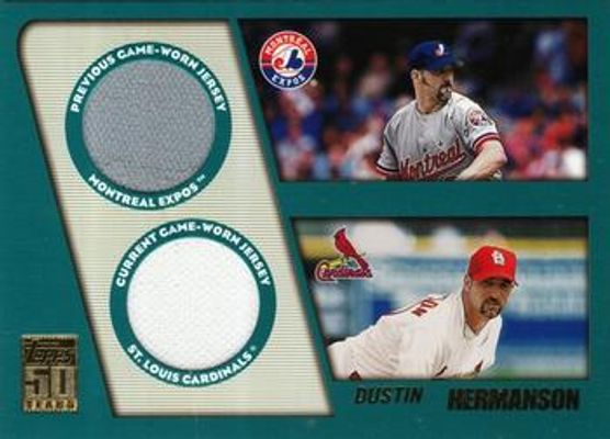 2001 Topps Traded #TTR-DH Dual Jersey Relics