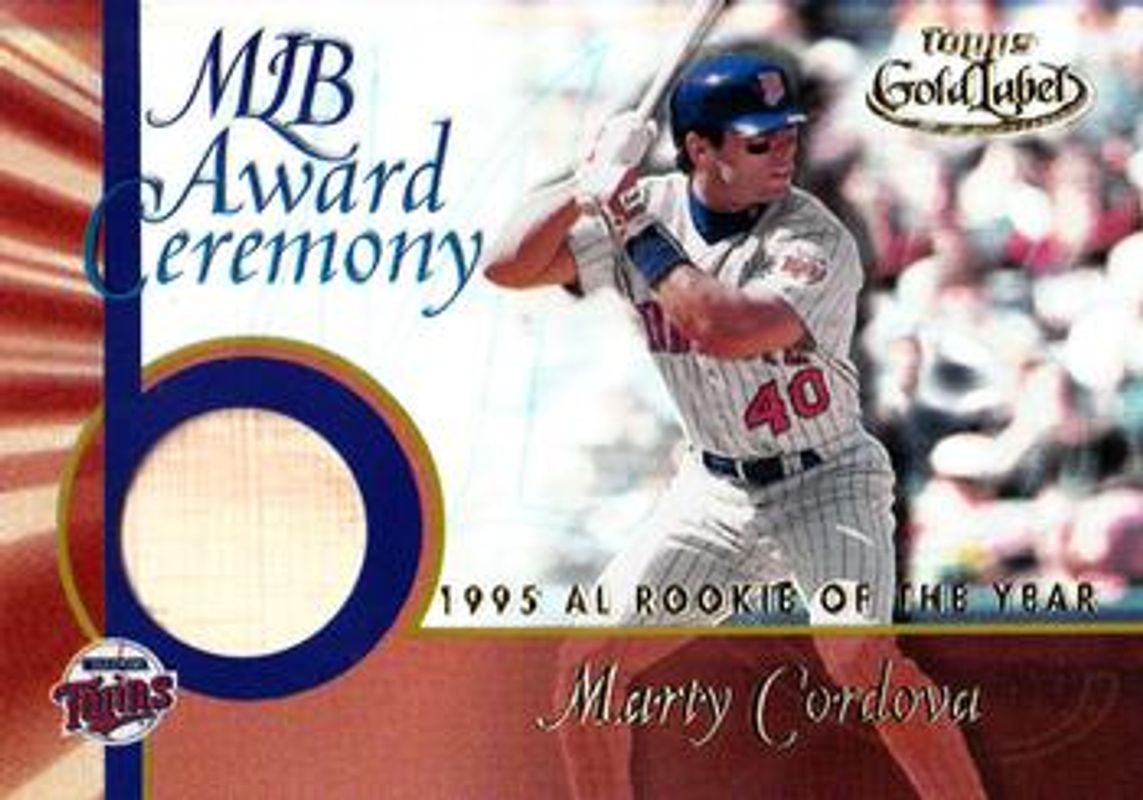 2001 Topps Gold Label #GLR-MC MLB Award Ceremony Relics