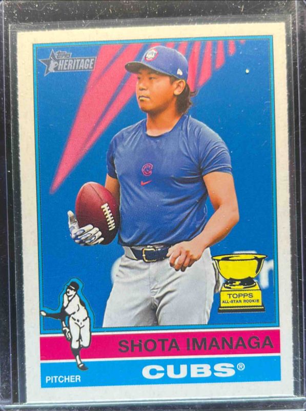 Shota Imanaga 2025 Topps Heritage #399 Image Variation RAW