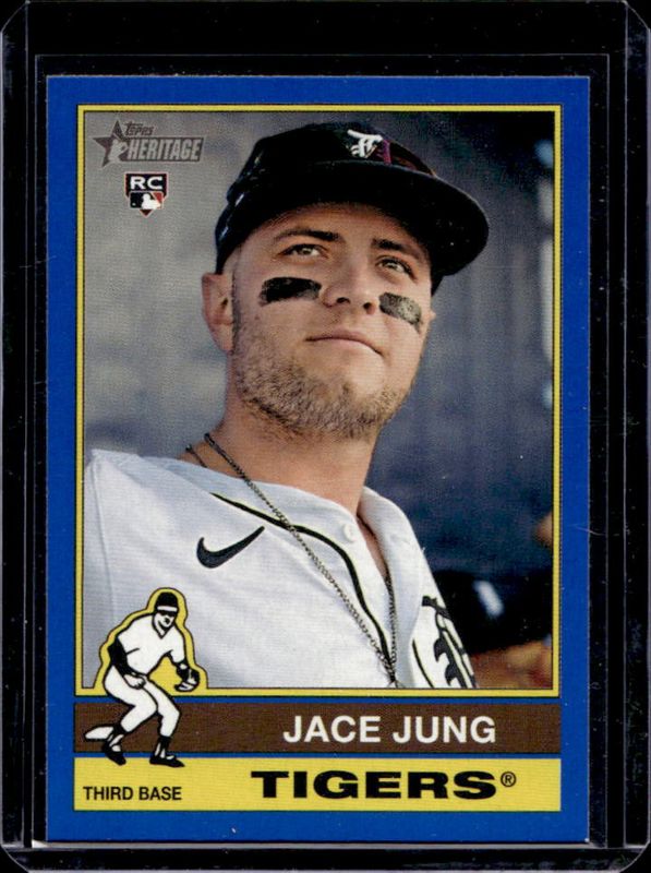 Jace Jung 2025 Topps Heritage #71 Light Purple Border Rookie RAW