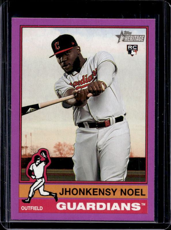 Jhonkensy Noel 2025 Topps Heritage #79 Light Purple Border Rookie RAW