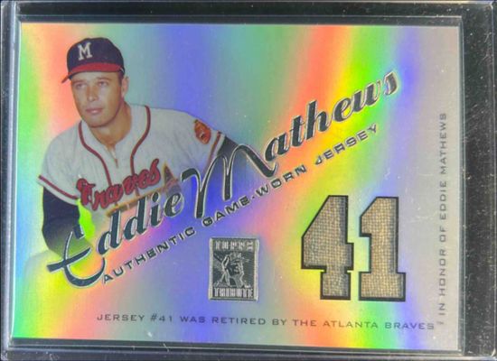 2001 Topps Tribute #RJ-EM Game Worn Relics