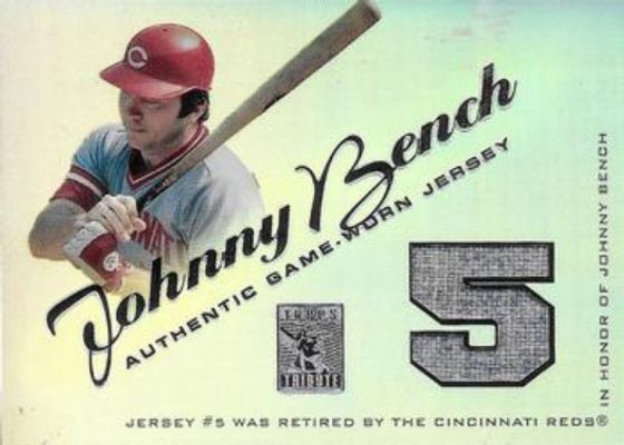 2001 Topps Tribute #RJ-JBE Game Worn Relics