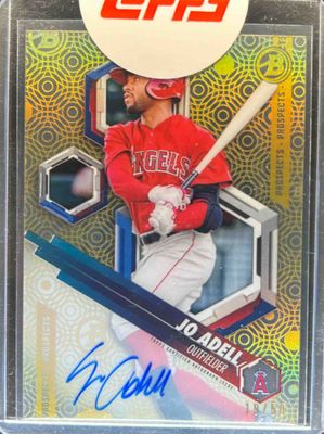 2018 Bowman High Tek #PHT-JA Prospects Autographs - Gold Rainbow /50