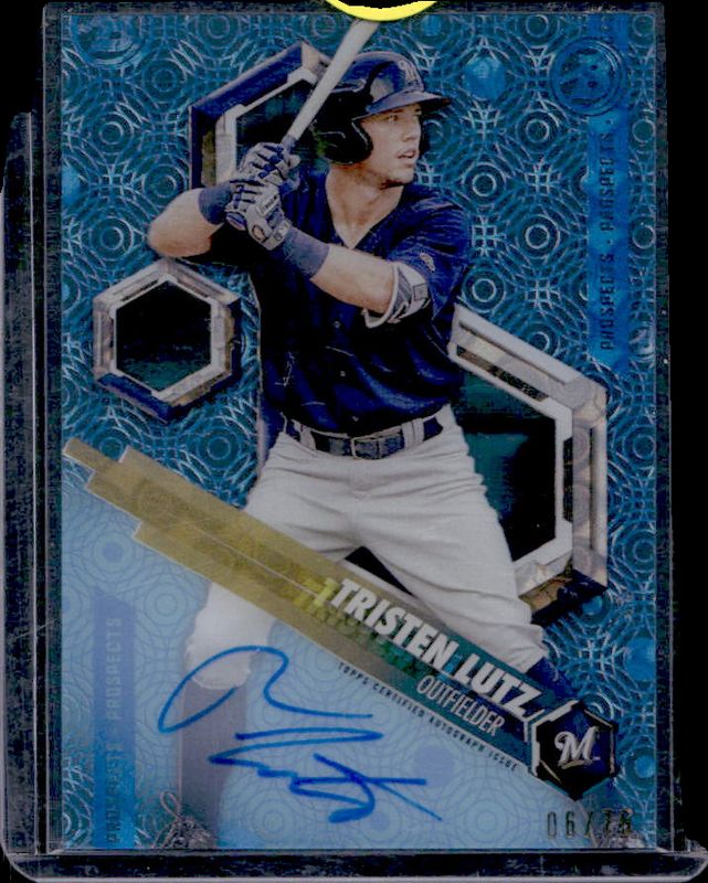 2018 Bowman High Tek #PHT-TL Prospects Autographs - Ocean Blue Tidal /75