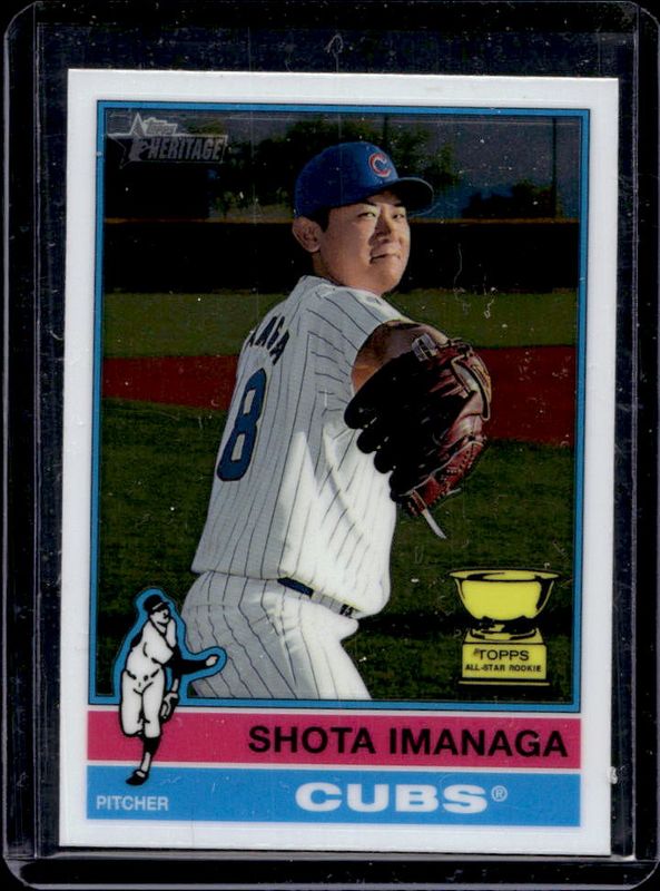Shota Imanaga 2025 Topps Heritage #399 Chrome RAW