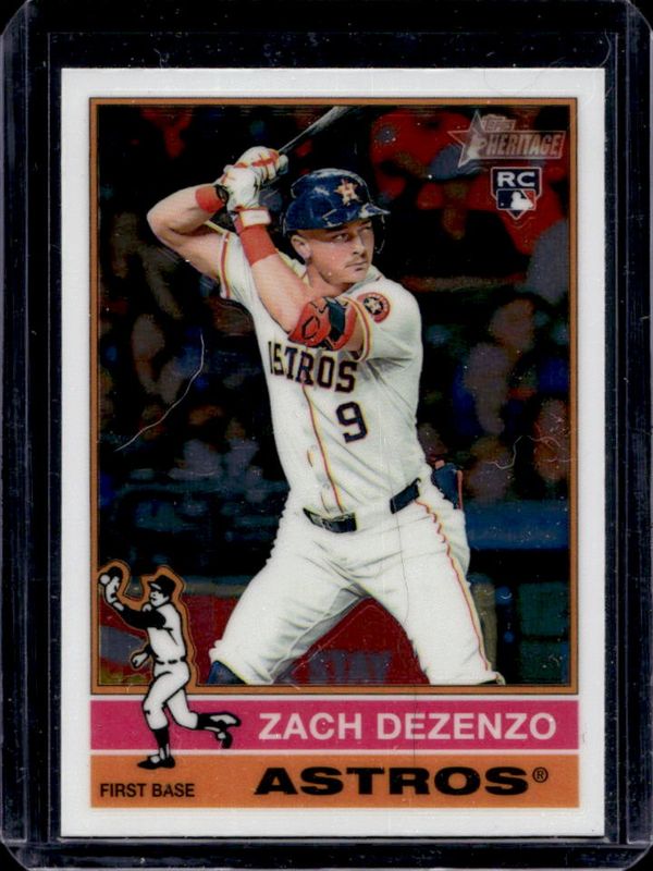 Zach Dezenzo 2025 Topps Heritage #404 Chrome Rookie RAW