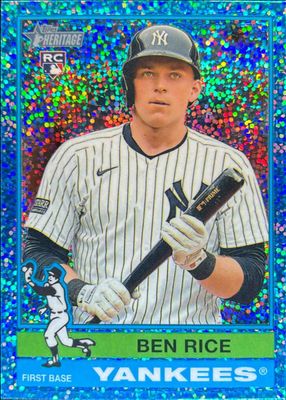 2025 Topps Heritage #406 Chrome - Light Blue Sparkle Refractor