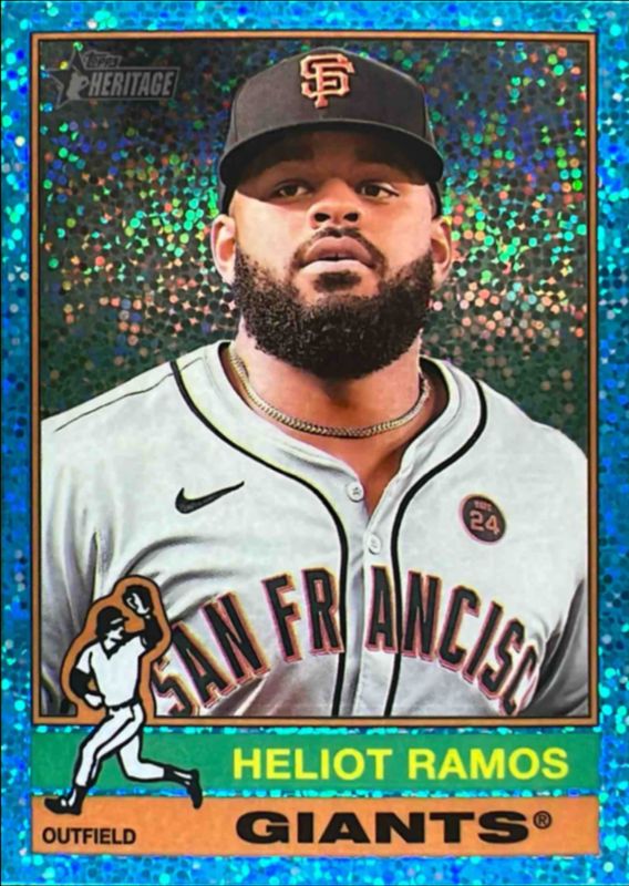Heliot Ramos 2025 Topps Heritage #32 Chrome RAW