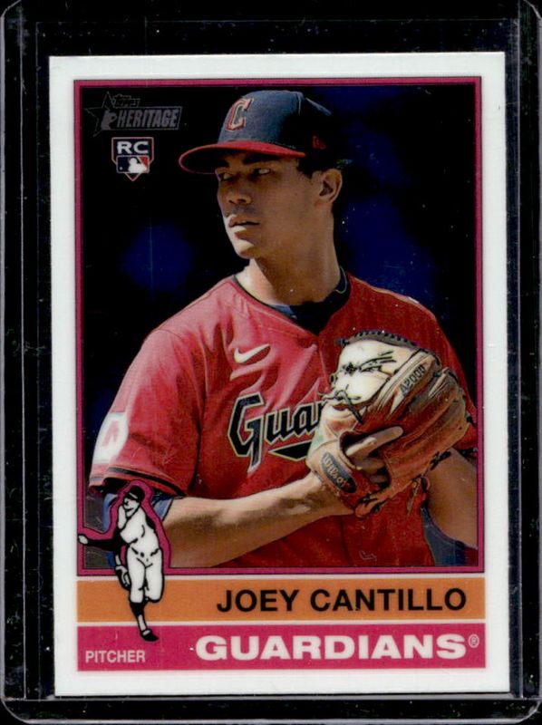 Joey Cantillo 2025 Topps Heritage #104 Chrome Rookie RAW