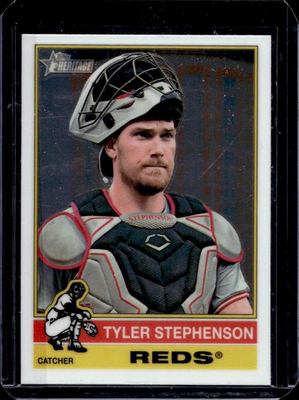 Tyler Stephenson 2025 Topps Heritage #46 Chrome RAW