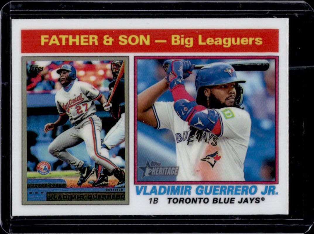 Vladimir Guerrero Jr. 2025 Topps Heritage #69 Chrome RAW