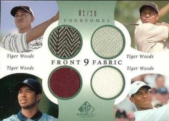 2002 SP Game Used #F9F-TW Front 9 Fabric Foursomes /10