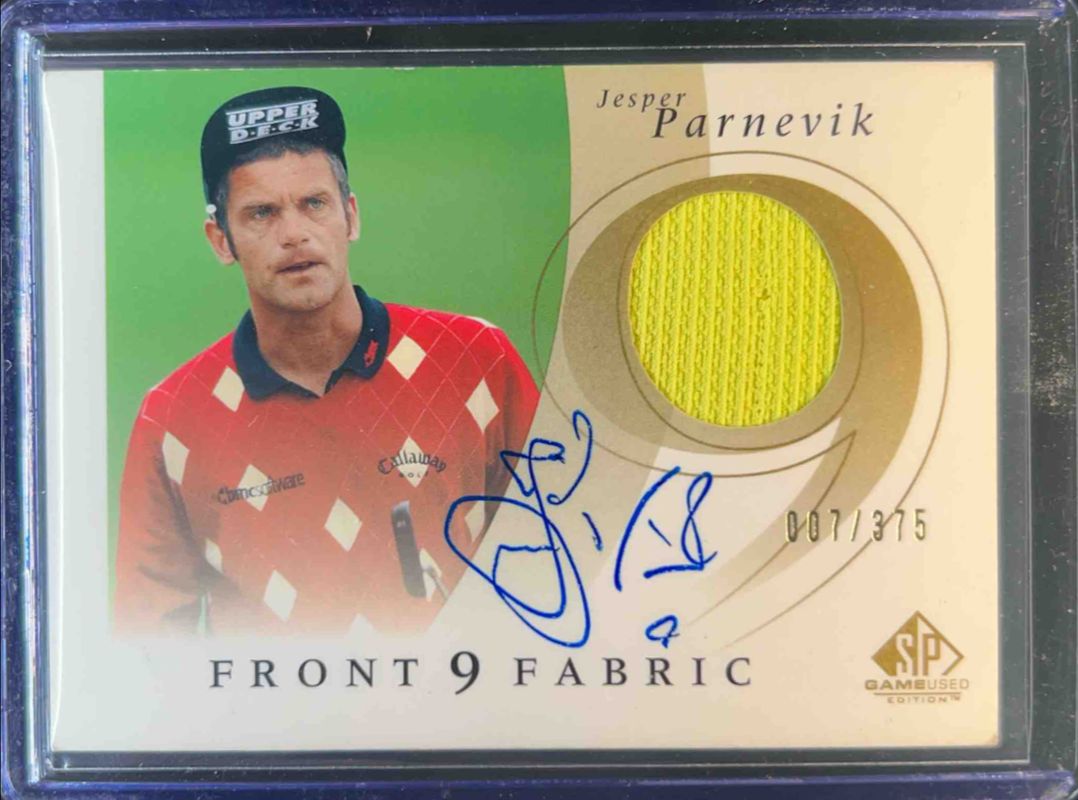 2002 SP Game Used #F9S-JP Front 9 Fabric Autographs /375